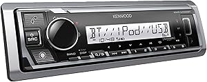 Kenwood KMR-M328BT Marine Digital Media Receiver with Alexa and Built in Bluetooth (Does NOT Play Cd's)