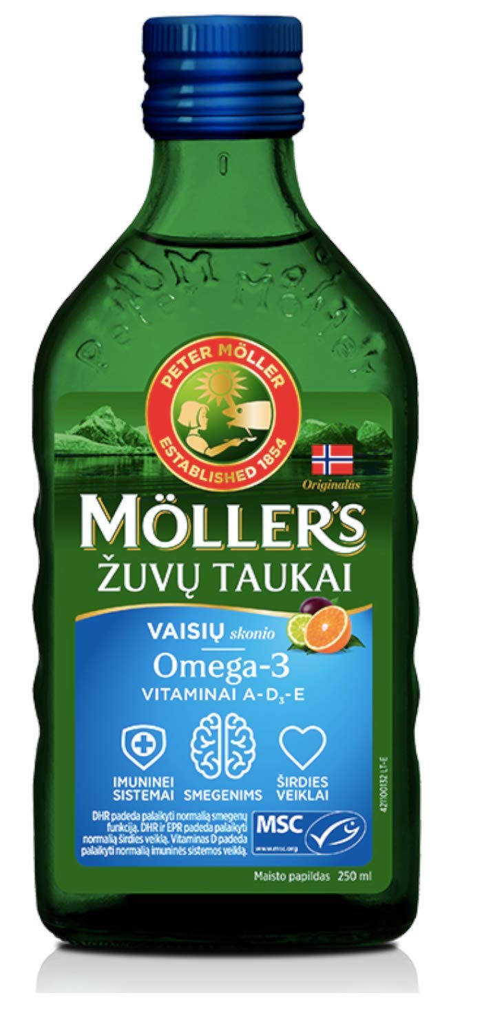Moller's Fish Oil Omega-3 -Fruit Flavour- Baby Children Adults