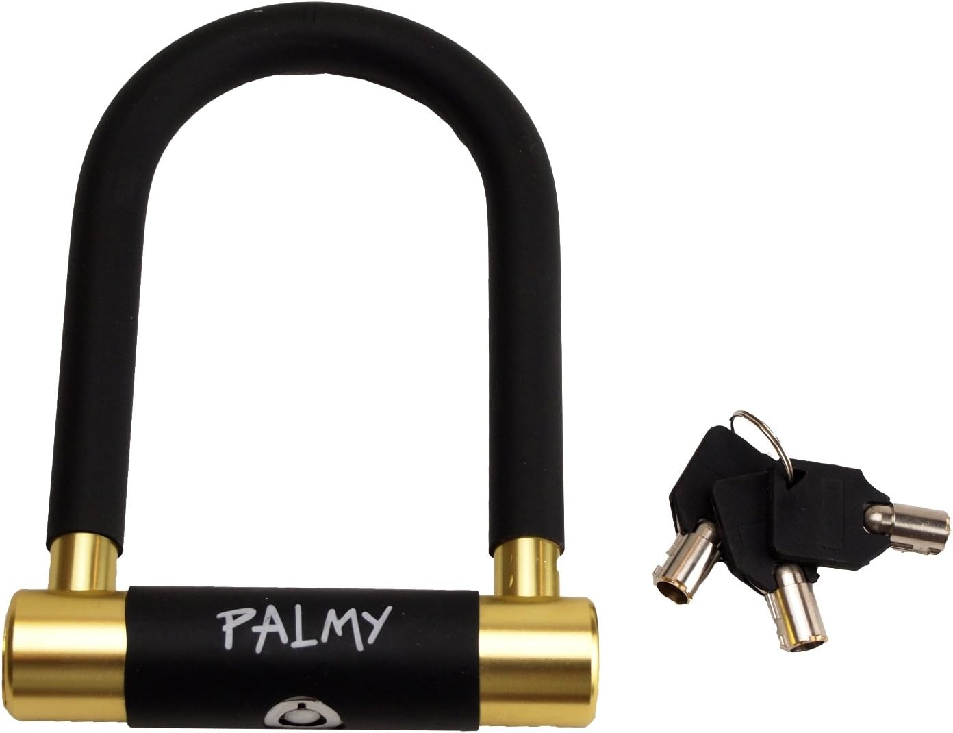Palmy Alloy Mini U-Lock (Black w/Gold)