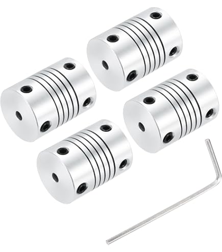Uxcell 8mm To 9mm Aluminum Alloy Shaft Coupling Flexible