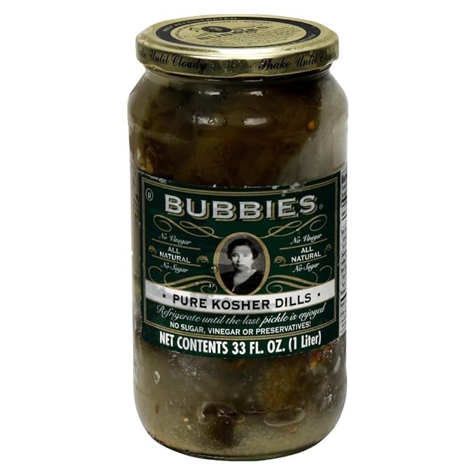 Bubbies Pure Kosher Dill Pickle 33.0 OZ(Pack of 2
