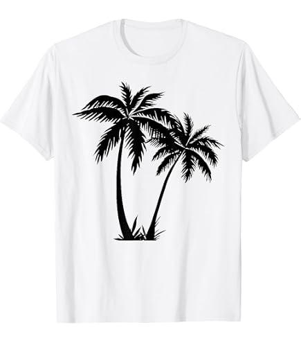 Amazon.com: Two Palm Trees Summer Coconut Palm Tree Logo I Live