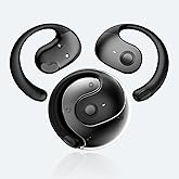 Reegus Wireless Earbuds Open Ear Buds Ows Bluetooth Headphones Outside Ear Wireless Hang-ing Headset IPX5 Waterproof Headset with Mic Bone Air Conduction Earbuds for Sports/Workout/Running