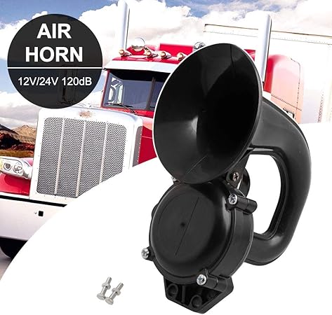 Amazon Ruien 迫力満点 12v 24v エアホーンキット コンプレッサー リレー付き クラクション ヤンキーホーン 車用ラッパ カスタム エアーホーン トラック ボート オートバイ用 汎用 ホーン 車 バイク