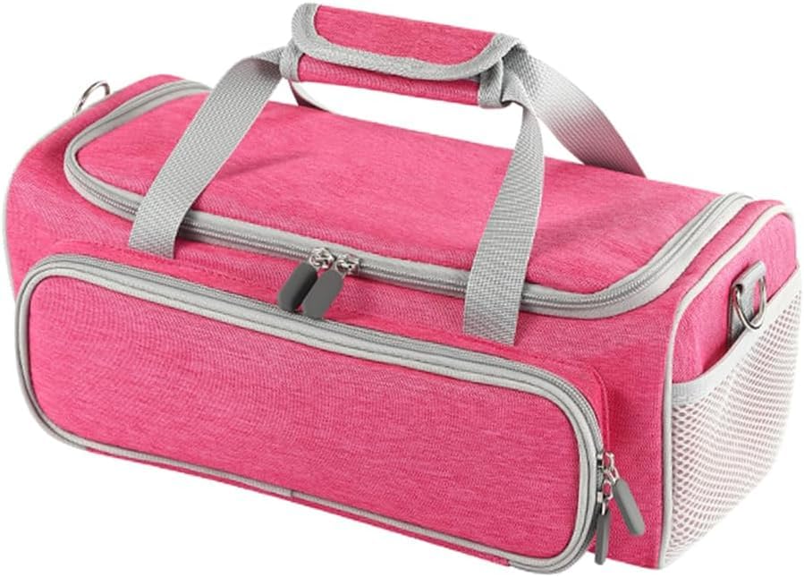IVODEELA Carrying Case Compatible with Cricut Joy Xtra Smart Cutting Machine,Protable Storage Bag with Adjustable Shoulder Strap Compatible for Cricut Joy Xtra Accessories,Cricut Tools,Rose Red