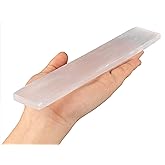 Wish Well Large Selenite Charging Plate, 7.5 Inches Selenite Crystal Plate | Ideal for Cleansing and Recharging Crystals and Healing Stones, Reiki, Meditation, Protection Crystal, Spiritual Gift &amp; Decor