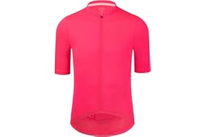 RISESBIK Men's Cycling Jersey Zipper Pocket Short Sleeve Lightweight Aero Race Fit Bike Jersey, UPF 50+ Biking Cycling Shirt