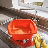 Addis Large Rectangular Washing Up Bowl Flame Orange 9.5 L view 3