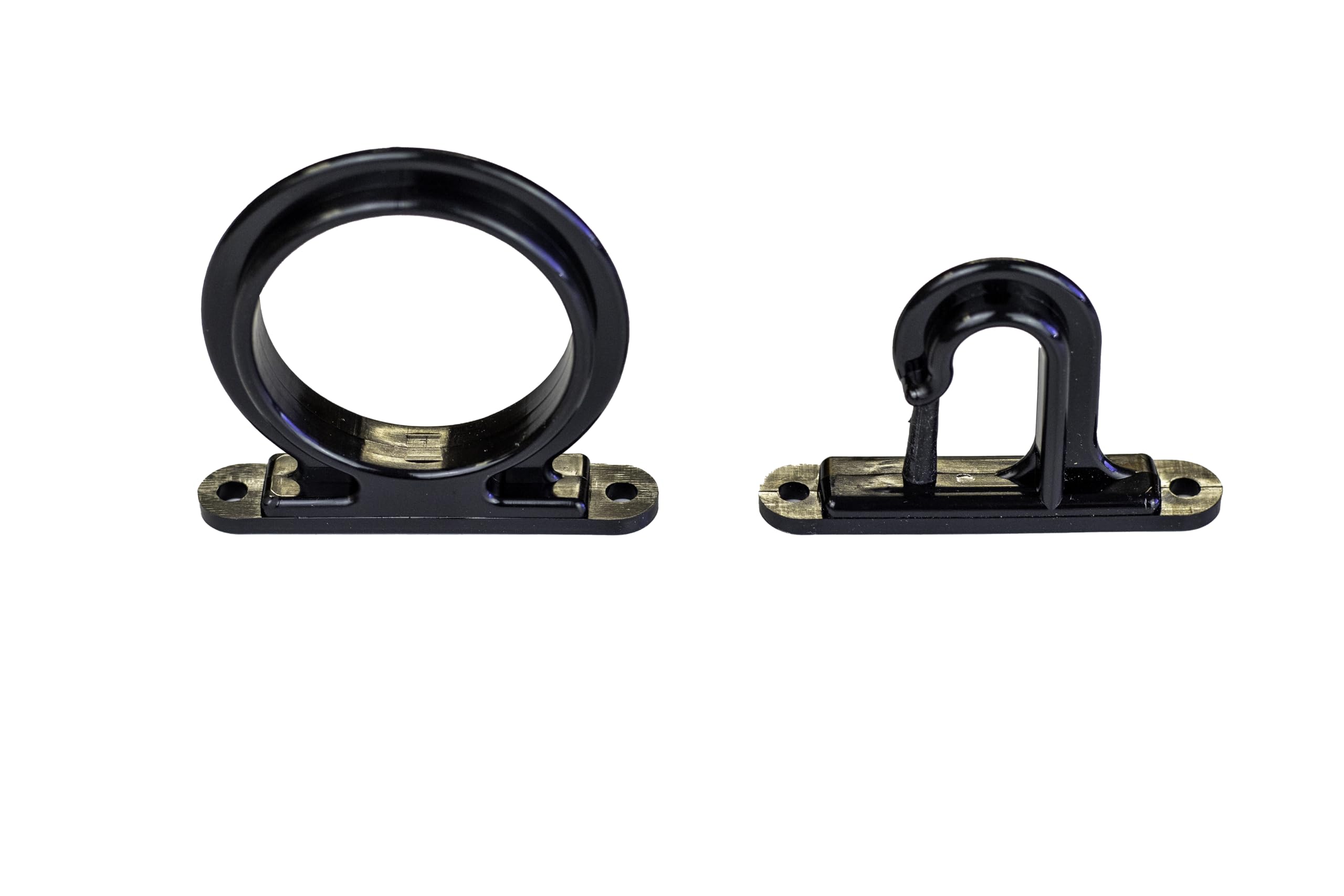 DU-BRO Fishing Rod Holders, Storage Rack for Boat, Garage, Truck or Cabin, Width 2 5/8”, Black