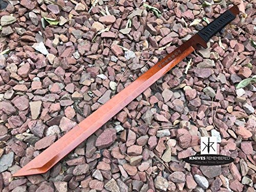 Knives Remembered Monogram Sword, Custom Sword, Ninja Sword, Hunting Machete, Personalized Sword, Engraved Swords, Ninja Machete (Gold)