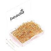BEADIA Ball Head pins Gold for DIY Jewelry Making 30mm 400pcs