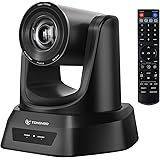TONGVEO 20X Optical Zoom 60fps PTZ Camera Conference Room USB 1080P Camera System for Church Worship Services Meeting Online 