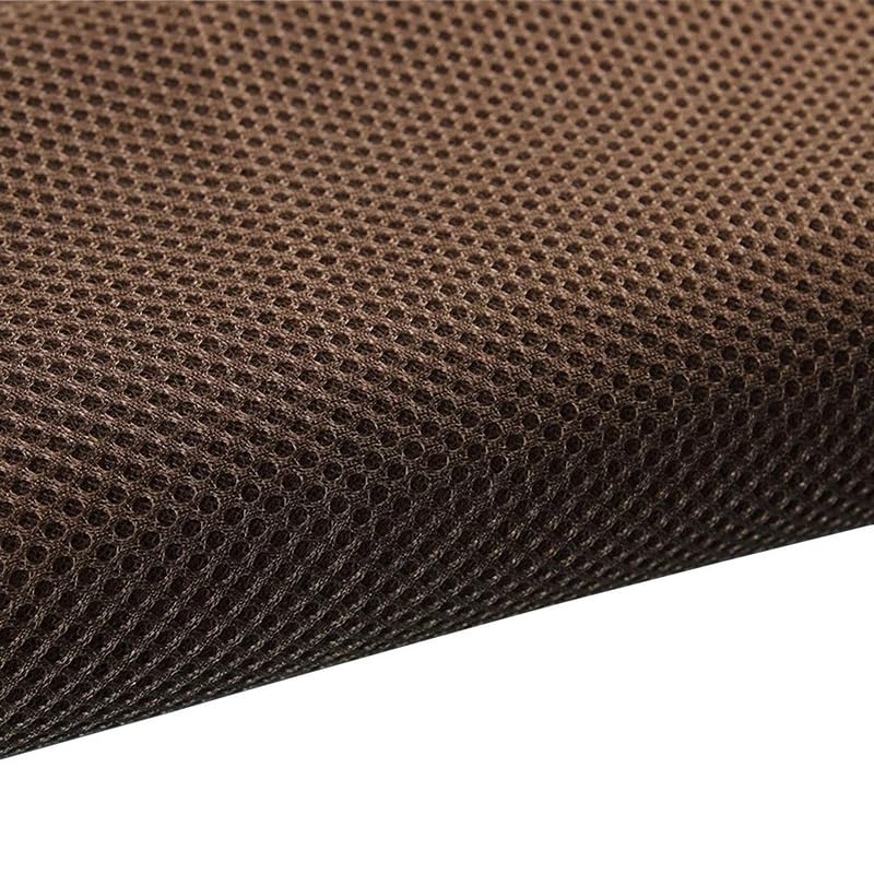 1MX1.6M Breathable Sandwich Mesh Three Layer 3D Cloth Sandwich Mesh Fabric Elastic Mesh Cloth Air Bed Fabric Sofa Raw Material (Coffee)