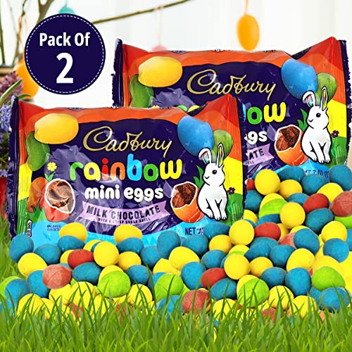 Cadbury Mini Eggs Milk Chocolate Pack of 2 Rainbow Mini Chocolate