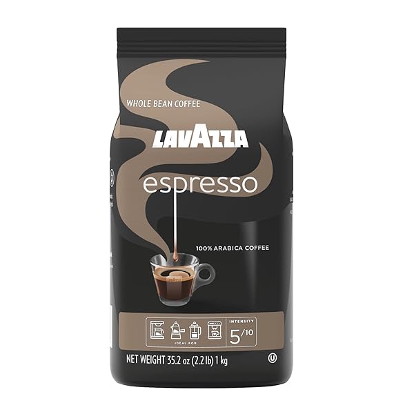LAVAZZA ESPRESSO WHOLE BEAN COFFEE, MEDIUM ROAST, 100%...
