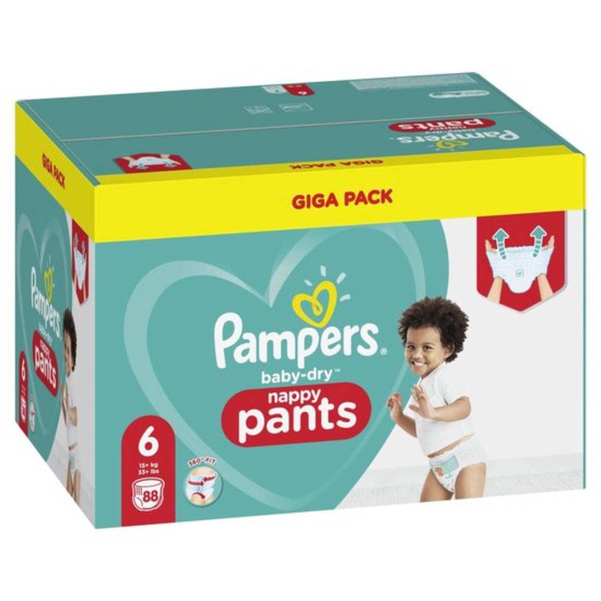 Pampers 81714244 Baby-Dry Pants Nappy Pants White
