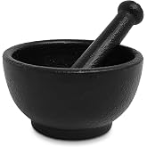 Cast Iron Cauldron Mortar and Pestle Set (MP1- Cast Iron MP 3")