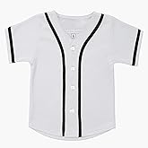 SPTEHW Kids Baseball Jersey Button Down Hip Hop T Shirts Personalized Softball Jersey for Boys Girls
