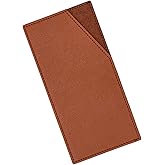 XiowDow Brown Cash Envelopes PU Leather Budget Envelope Credit Card Cash Holder Reusable Money Clip for Budgeting Purse Wallet Women Bill Receipt Coupon Organizer (Brown)