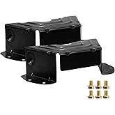 Mejiao 2 Pack Deck Spindle Pulley Belt Guard Cover Compatible with MTD Craftsman Troy Bilt Lawn Mowers, Fits 42 and 46 Inch Cut Decks, Replaces 783-06424A-0637 0638 OEM 783-06424A (Black)