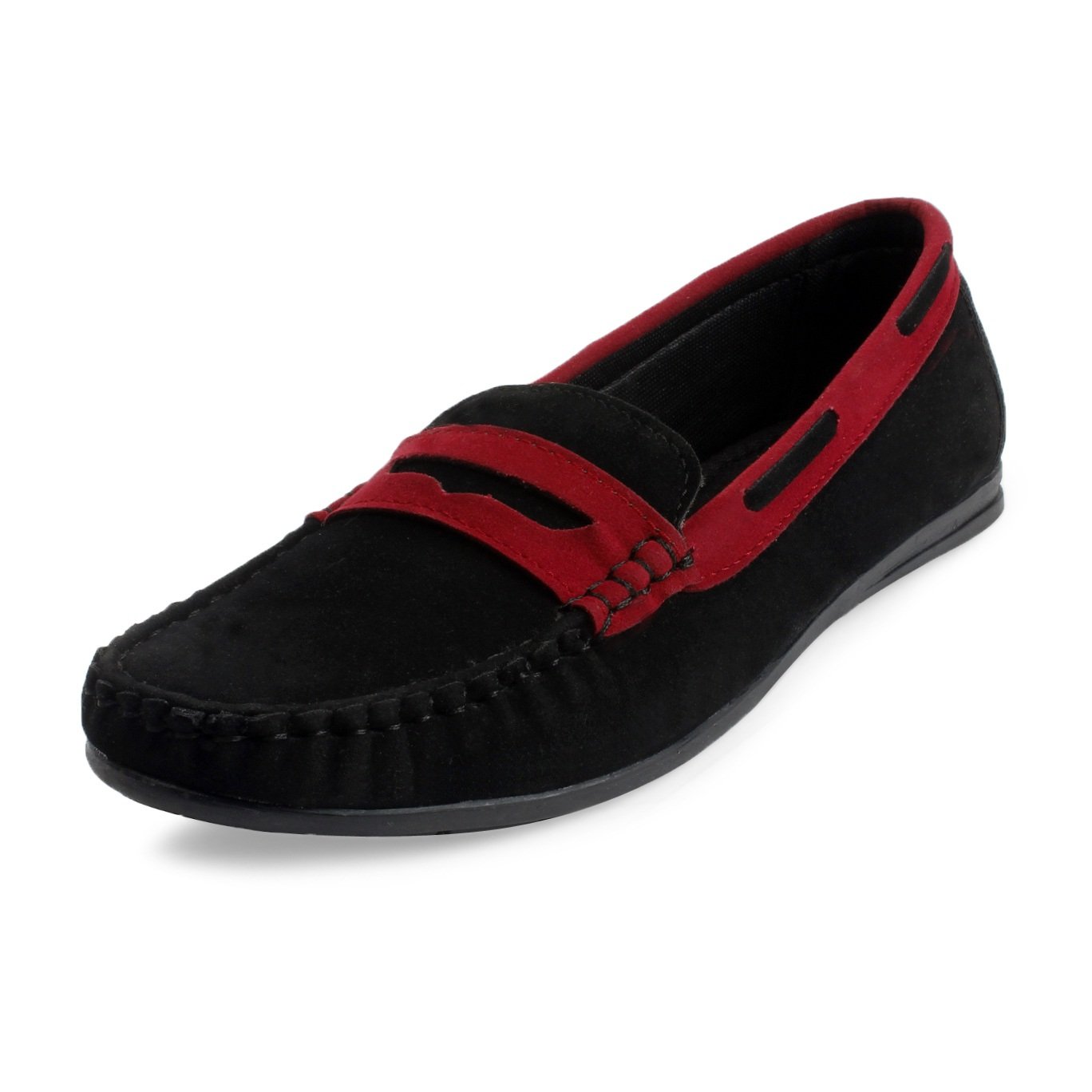 meriggiare women synthetic black loafers