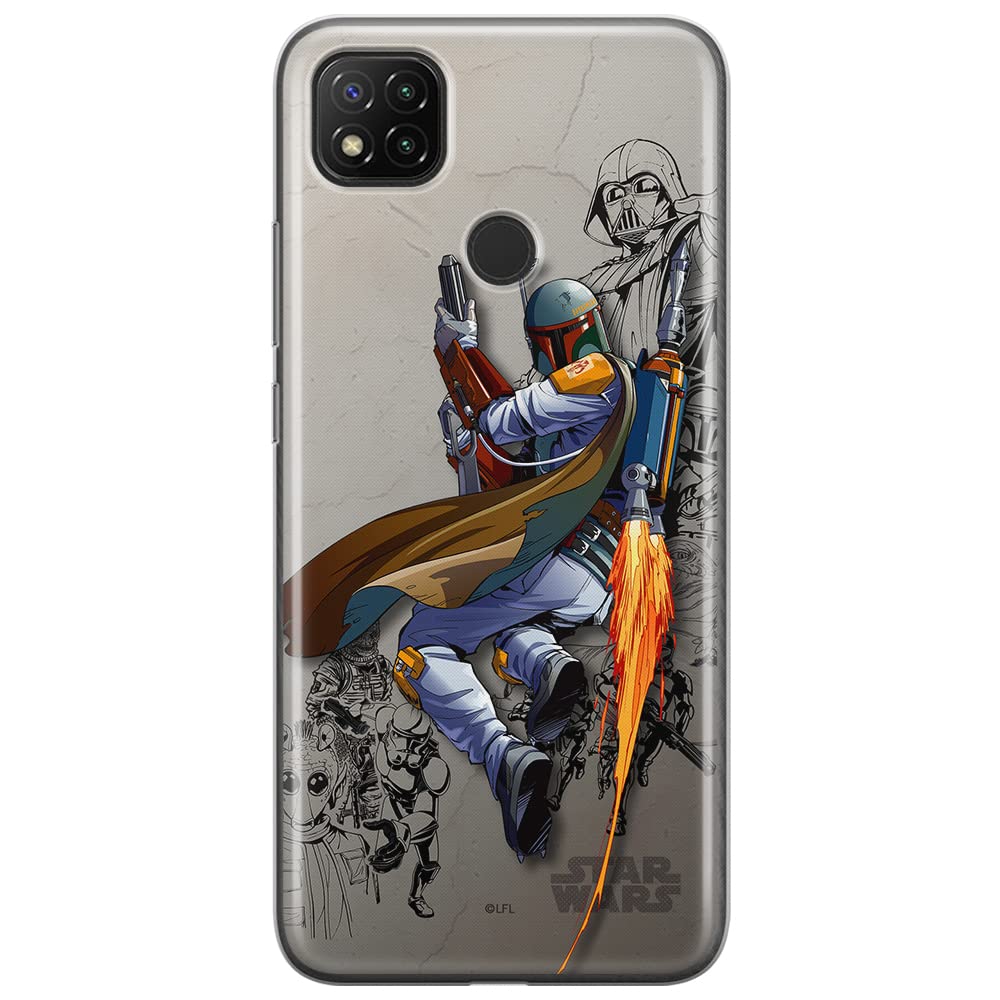 ERT GROUP mobile phone case for Xiaomi REDMI 9C original and officially Licensed Star Wars pattern Boba Fett 003 optimally adapted to the shape of the mobile phone, case made of TPU