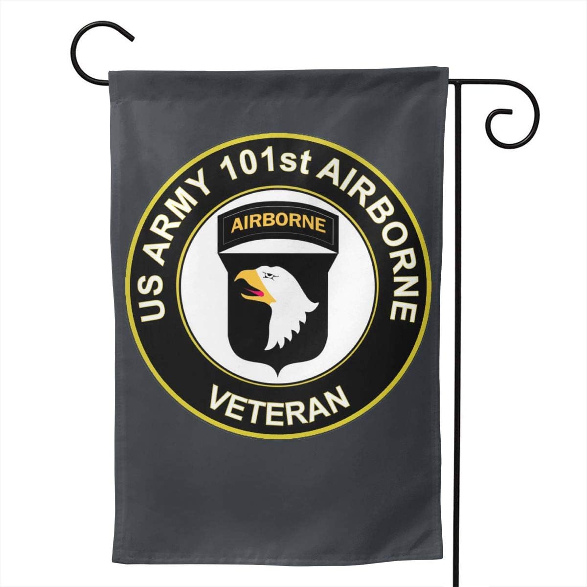 M7UUR US Army Veteran 101st Airborne Division Double-Sided Decorative Garden Flag Home House Flag -12.5x18inch | 28x40inch