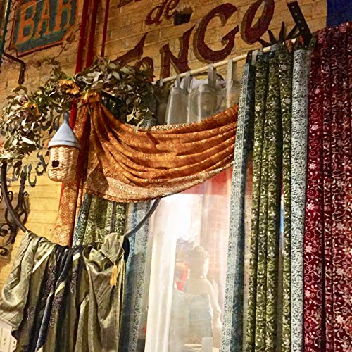 PLUM PURPLE CURTAIN Window Treatment Draperies Boho Curtains over 20 colors Sari panel 108 96 84 inch for bedroom living room dining room kids yoga studio canopy tent W GIFT bag PLUM Raspberry accents - Thumbnail 5