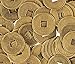 Juvale Chinese Feng Shui Coins with Red Pouch - 100-Piece I-Ching Coins, Lucky Coins, Traditional Coins with Red Drawstring Pouch- Cultural Chinese Gifts, 1 x 0.1 x 1 Inches