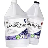 Table Top Epoxy Resin Superclear 2 Gallon | 256 oz Kit, Anti-Yellow Highest UV Impact Resistance, Food Safe Epoxy, Crystal Clear Gloss, Bubble Free, Bar & Surface Coat, Tumblers, Wood, DIY