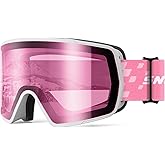 SNOWER Ski Goggles – Anti-Fog, HD OTG Snow Goggles with UV400 Protection, Snowboard Goggles for Men, Women, and Youth