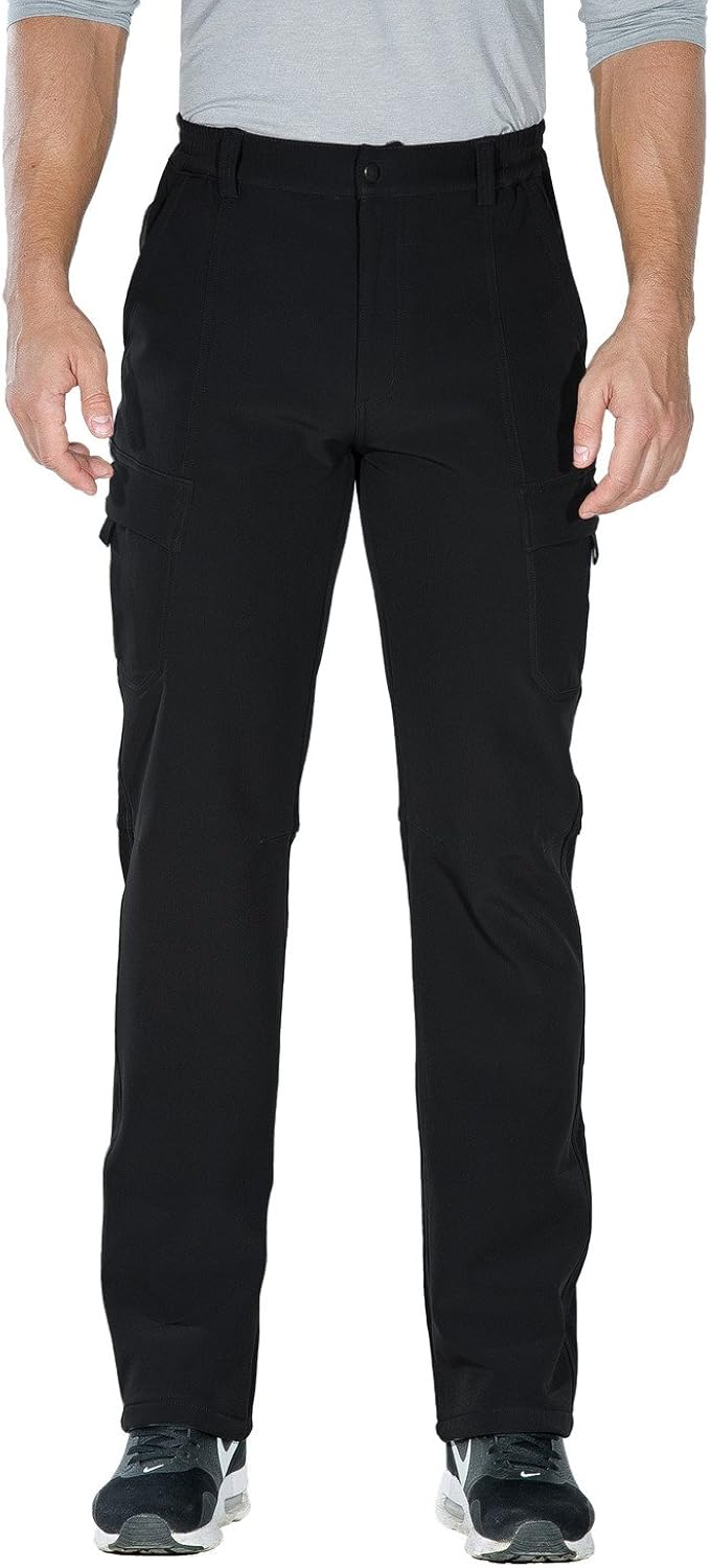 Unitop Men's Winter Warmth Hiking Pants Water-Resistant Ski Snow Pants : Clothing