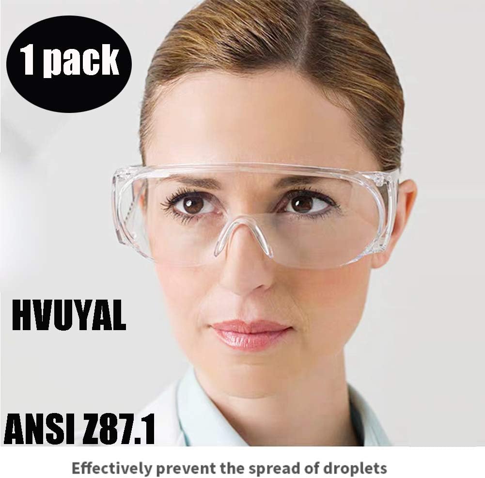 Medical Goggles Virus Safety Goggles - Anti-Fog Protective Goggles Surgical Liquid Splash Shield Safety Glasses Perfect Eye Protection for Safety Lab Glasses