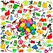 YIHONG 120 Pcs Toy Prefilled Easter Eggs, Colorful Plastic Easter Eggs for Easter Theme Party Favor, Easter Eggs Hunt, Basket Stuffers Fillers, Classroom Prize Supplies