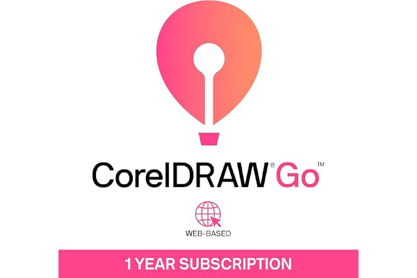 CorelDRAW Go | 1 Year Personal Subscription | Graphic Design Software for Occasional Users | Illustration, Layout, and Photo Editing [Web Access]