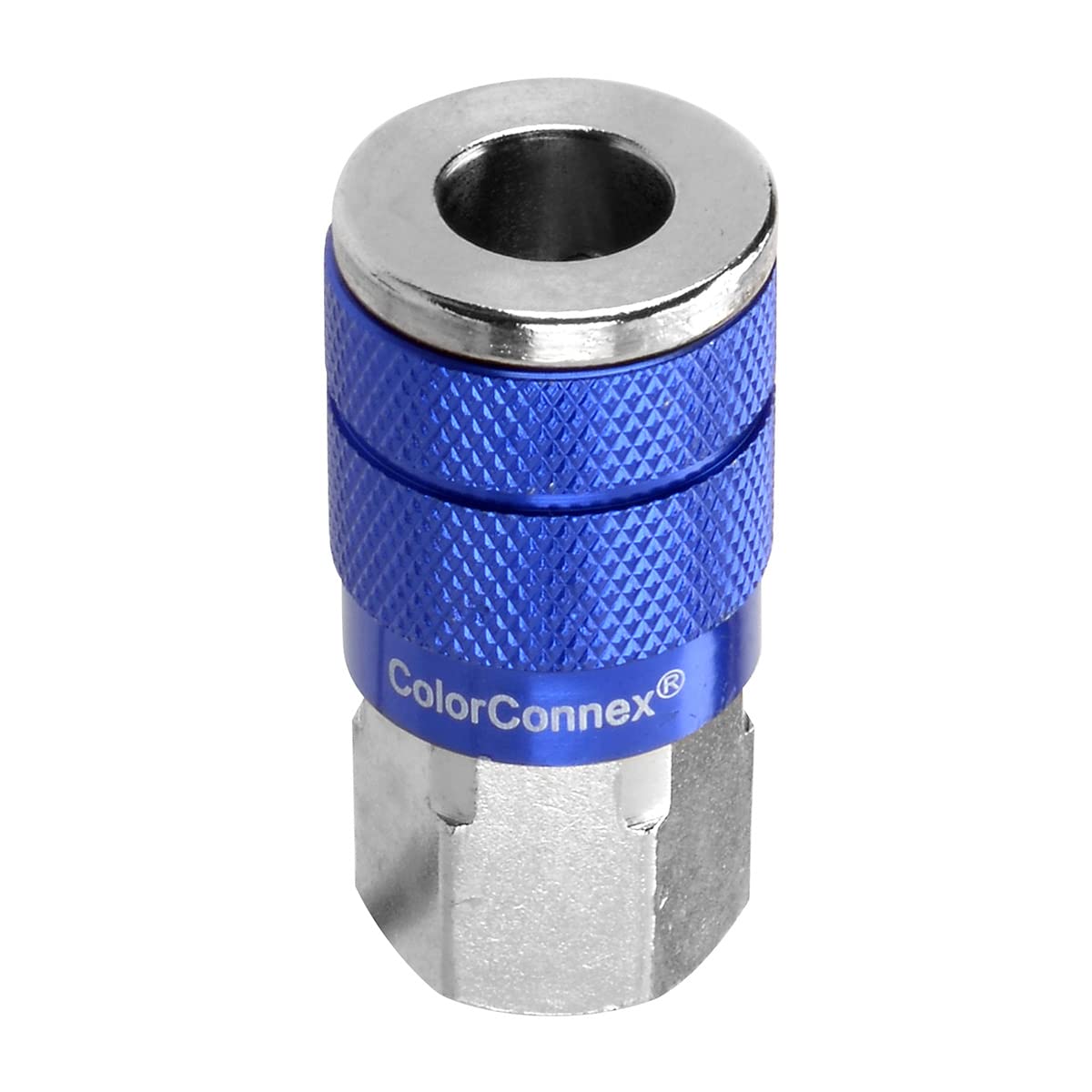 Photo 1 of ColorConnex Coupler, Automotive Type C, 1/4" FNPT, Blue - A72410C