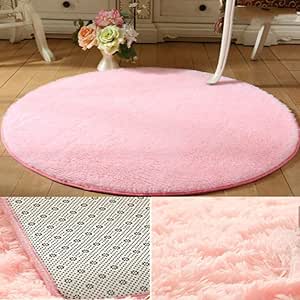 BAWAN Piso Redondo Estera Dormitorio Sala de Estar Alfombra computadora