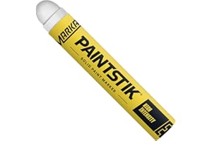 Markal 88620 E Paintstik Solid Paint Marker, White (Pack of 12)