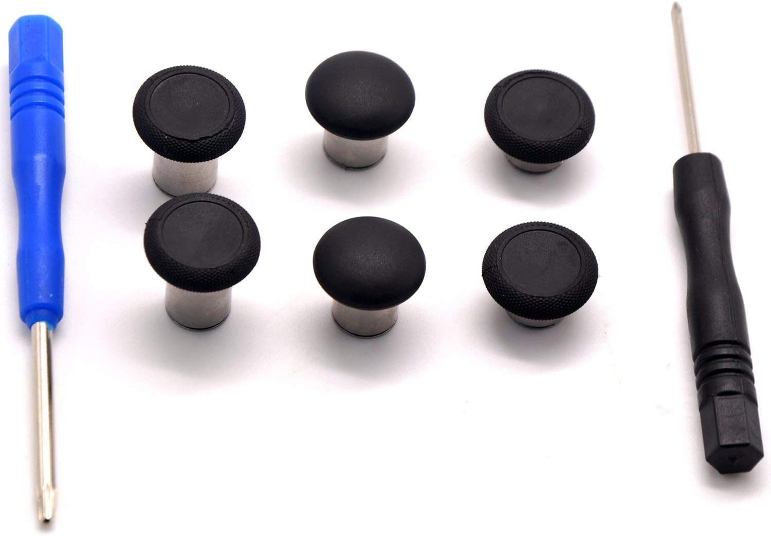 Replaceable Xbox One Elite Controller Swap Thumbstick Grips Parts Analog Joy Sticks Replacement Parts Compatible for Xbox one & PS4 DualShock 4 Controller Accessories(Thumbsticks)