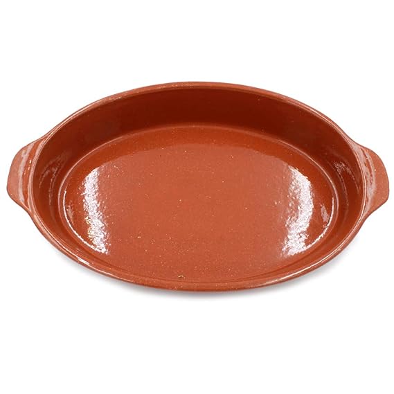 Cazuela portuguesa pintada a mano de terracota con tapa: Amazon.es ...