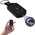 icamdoor Hidden Camera Car Key - Portable Spy Camera Mini HD 1080P Nanny Cam Hidden Keychain Camera with Night Vision, Motion Detection，Loop Recording -Surveillance & Security Cameras