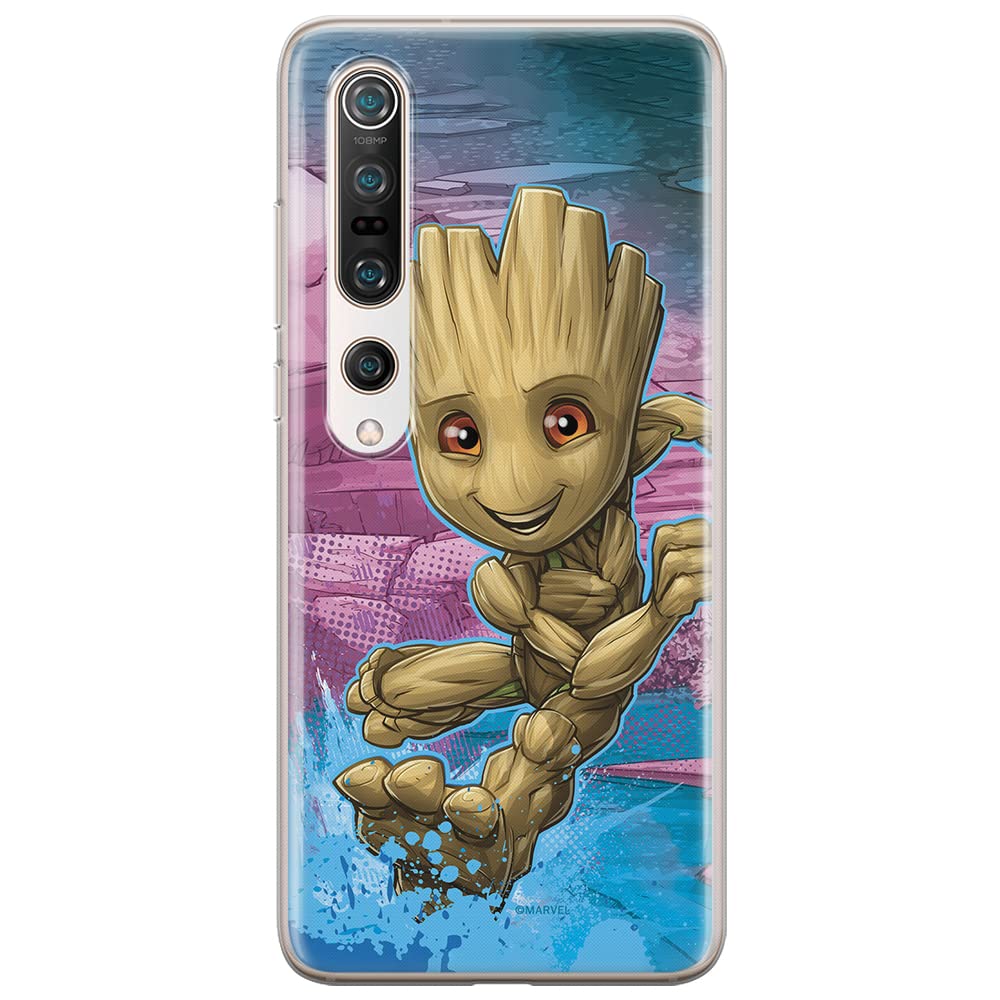 ERT GROUP mobile phone case for Xiaomi MI 10 / MI 10 PRO original and officially Licensed Marvel pattern Groot 001 optimally adapted to the shape of the mobile phone, case made of TPU
