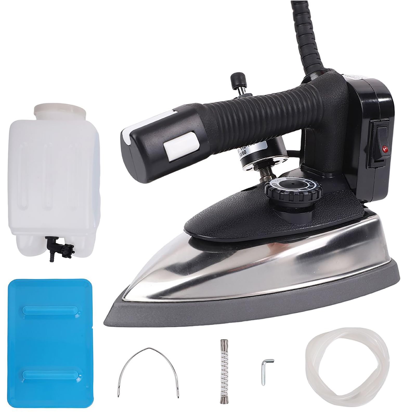 Photo 1 of Fbshicung Industrial Electric Steam Iron 1200W Gravity Feed Steam Iron Temperature Adjustable with 3L Large-capacity Water Bottle Powerful Clothing Steamer for Ironing ?