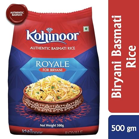 Kohinoor Royale Authentic Biryani Basmati Rice, 500 GMS