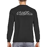 NORTHYARD Mens Cotton Long Sleeve T-Shirts Graphic Casual Stylish Crew Neck Tee Shirts for Men Outdoors