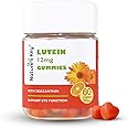 Nature's Key Lutein Gummies 12mg with Zeaxanthin & Vitamin A for Kids and Adults | Eye Health and Brain Function Supplement | Orange Flavor, 60Ct