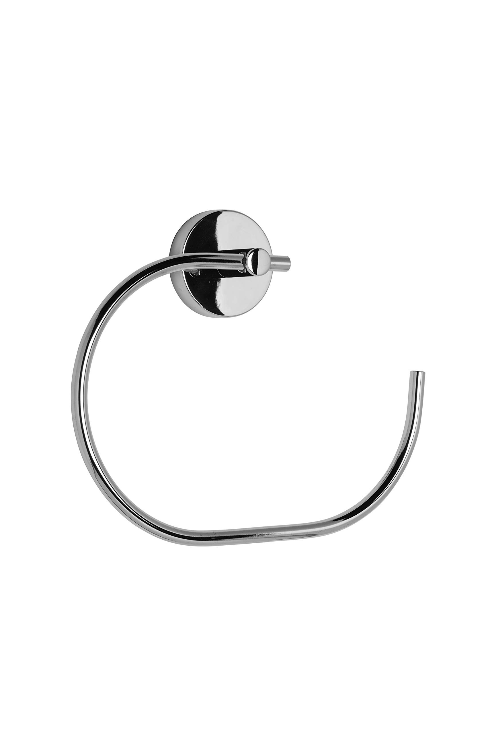 Croydex QM411541 Flexi-Fix Pendle Towel Ring, Chrome, 170 x 200 x 42mm, Silver