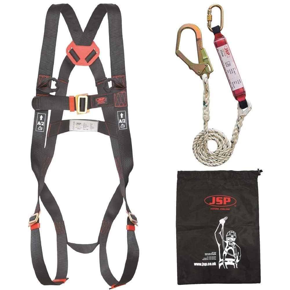 JSP Height Safety Spartan Fall Arrest Kit (FAR1102), black, one size