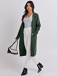 ANRABESS Long Cardigans for Women Lapel 2023 Fall