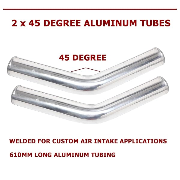 UNIVERSAL 8 PCS 2.5-INCH INTERCOOLER PIPING KIT + U BEND + T-BOLT CLAMPS + SILICONE COUPLERS